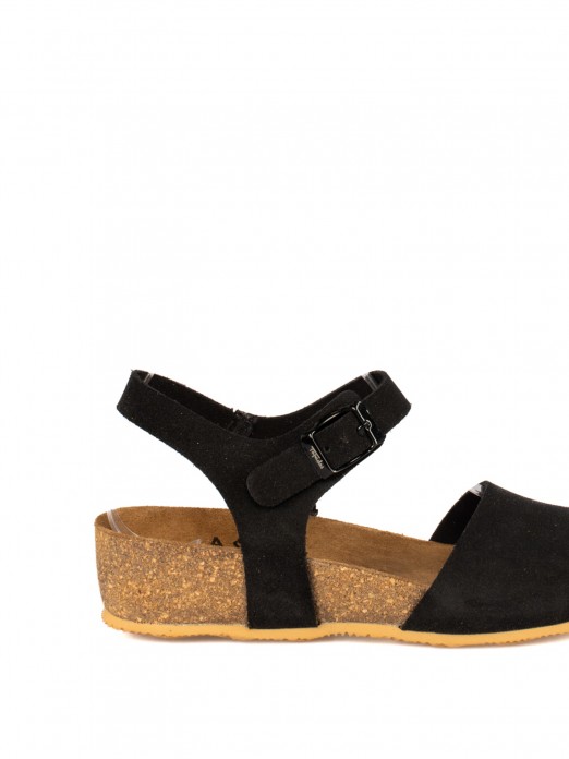 Bio Wedge Sandal in Suede Bio Wedge Sandal in Suede