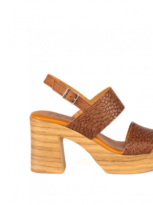 Wedge Sandal with Woven Leather Straps Wedge Sandal with Woven Leather Straps