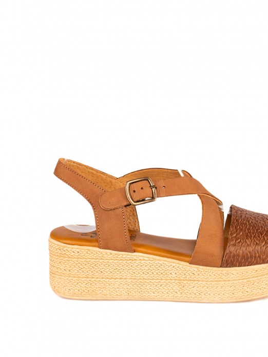 Women’s Braided Leather Wedge Sandal Women’s Braided Leather Wedge Sandal