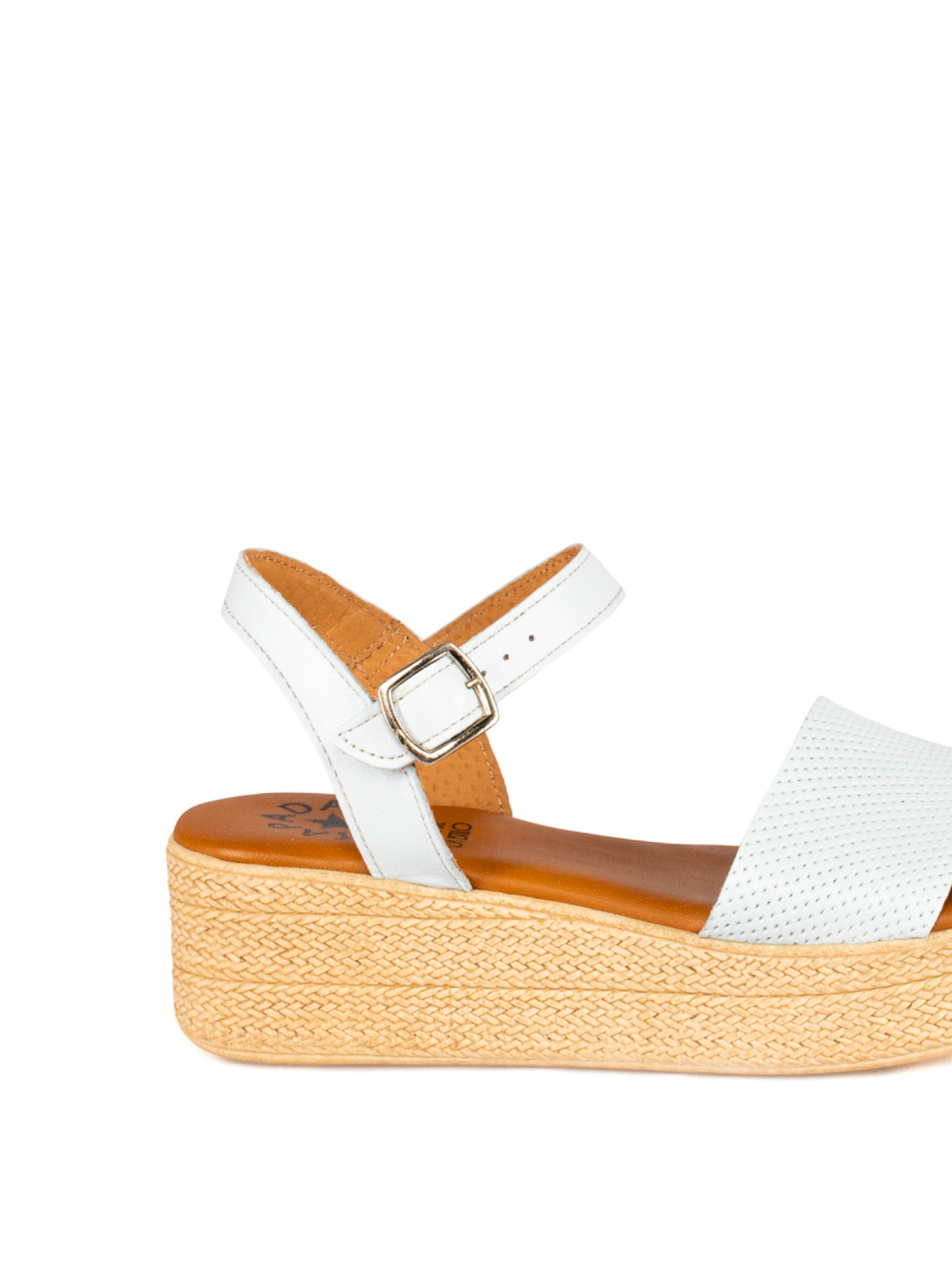 Women’s Perforated Leather Wedge Sandal