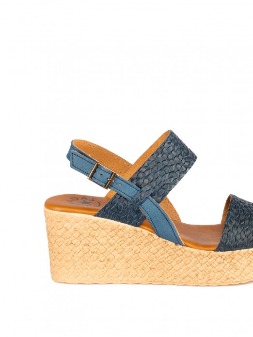 Women’s Braided Leather Wedge Sandal Women’s Braided Leather Wedge Sandal