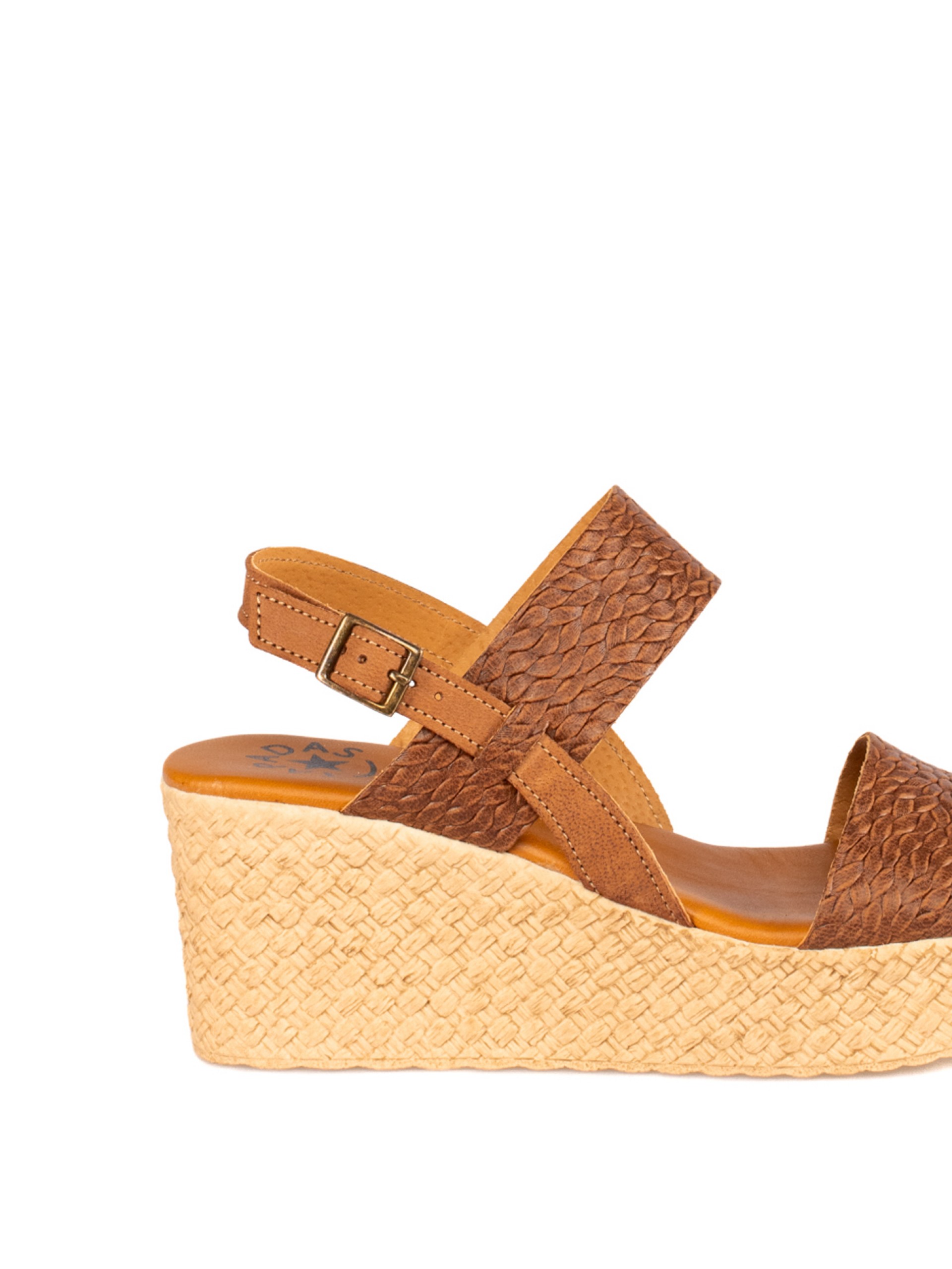 Women’s Braided Leather Wedge Sandal
