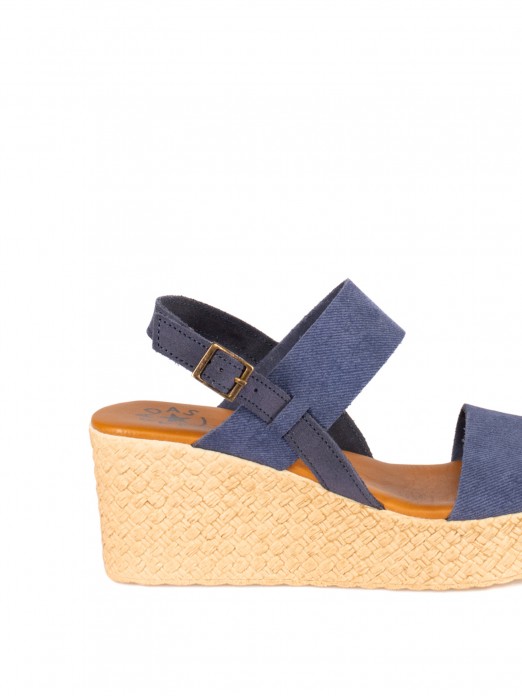 Women’s Suede Jeans Wedge Sandal Women’s Suede Jeans Wedge Sandal