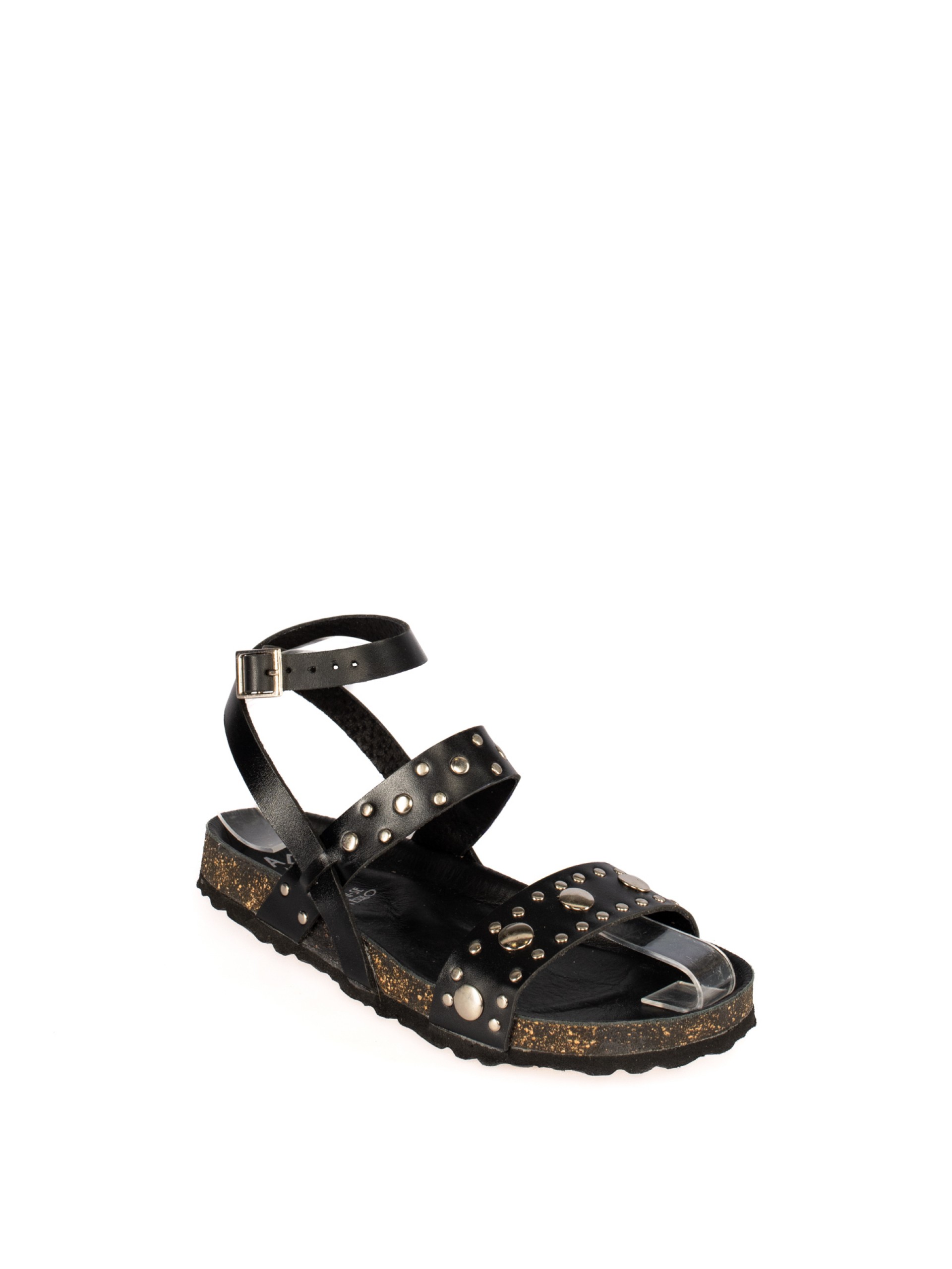 Women’s Bio Leather Sandal with Studded Straps