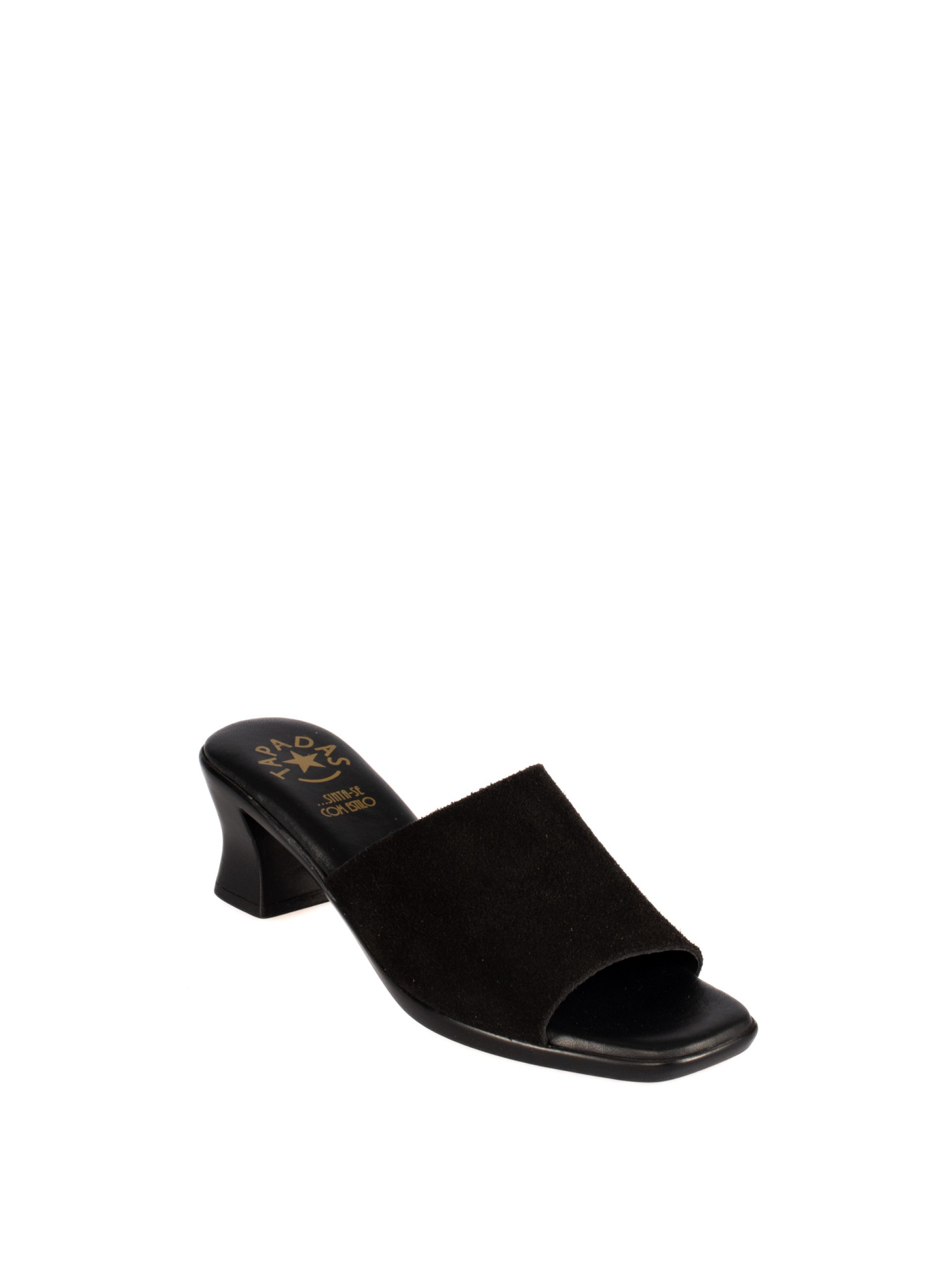 Kitten Heel Suede Mule