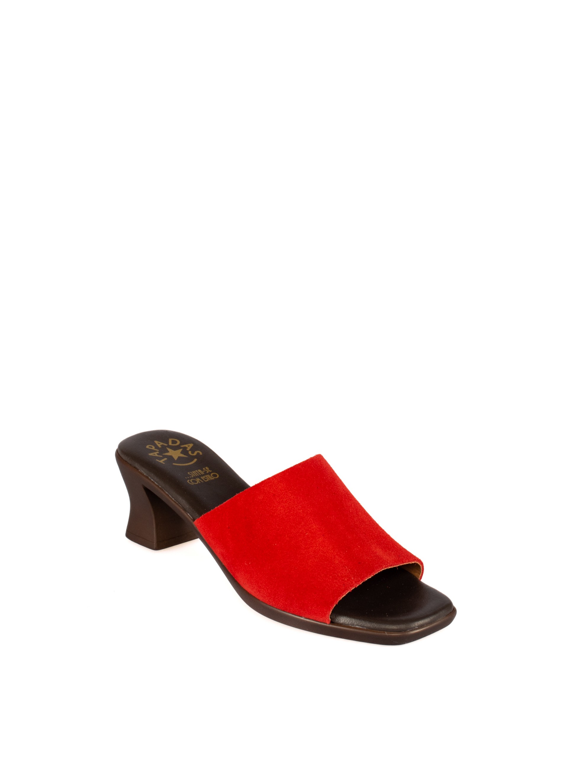 Kitten Heel Suede Mule