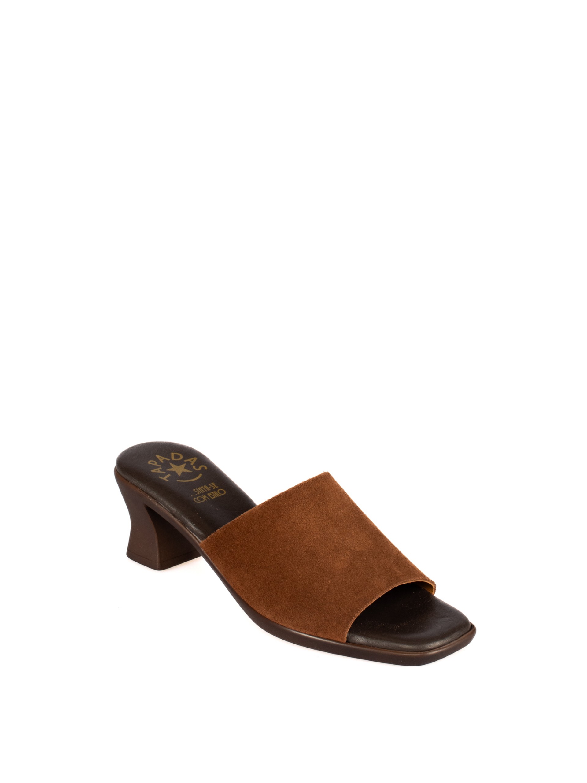 Kitten Heel Suede Mule
