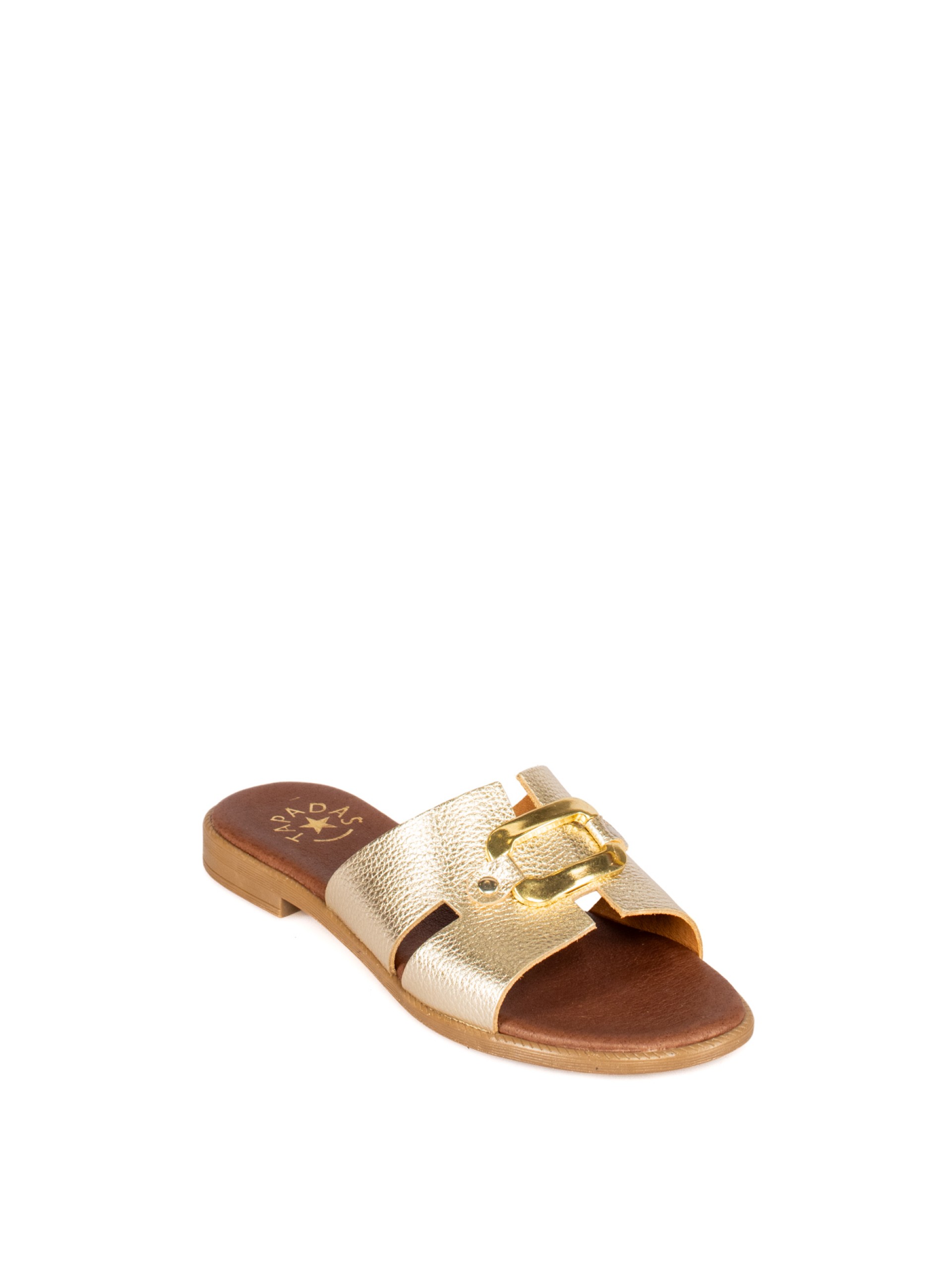 Women's Flat Leather Flip-Flops