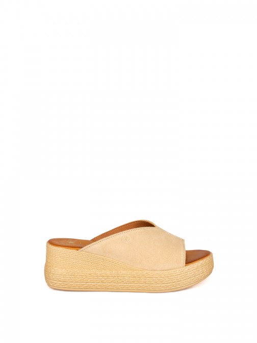 Women’s Suede Wedge Slide Women’s Suede Wedge Slide
