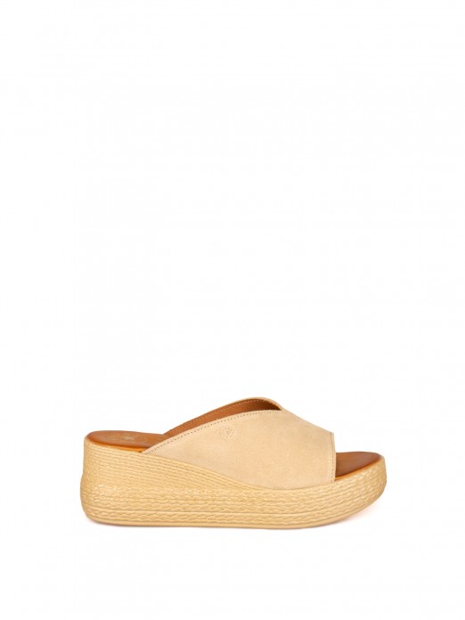 Women’s Suede Wedge Slide Women’s Suede Wedge Slide