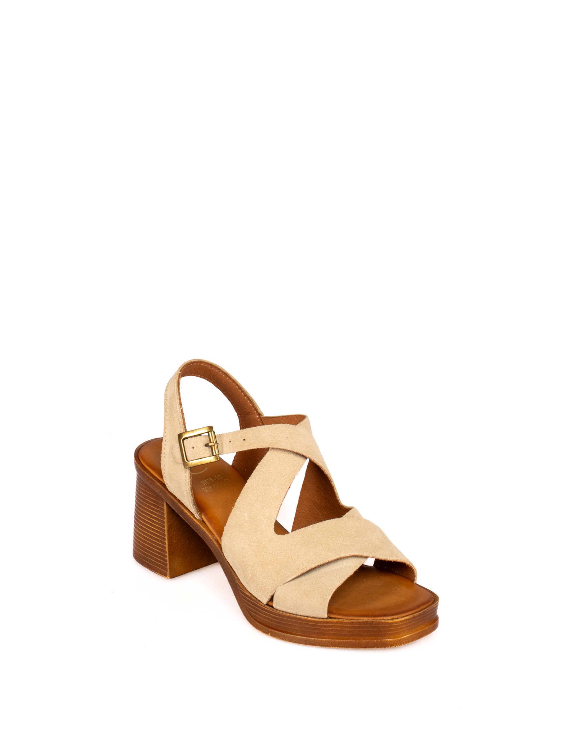 Women’s Suede Block Heel Sandal
