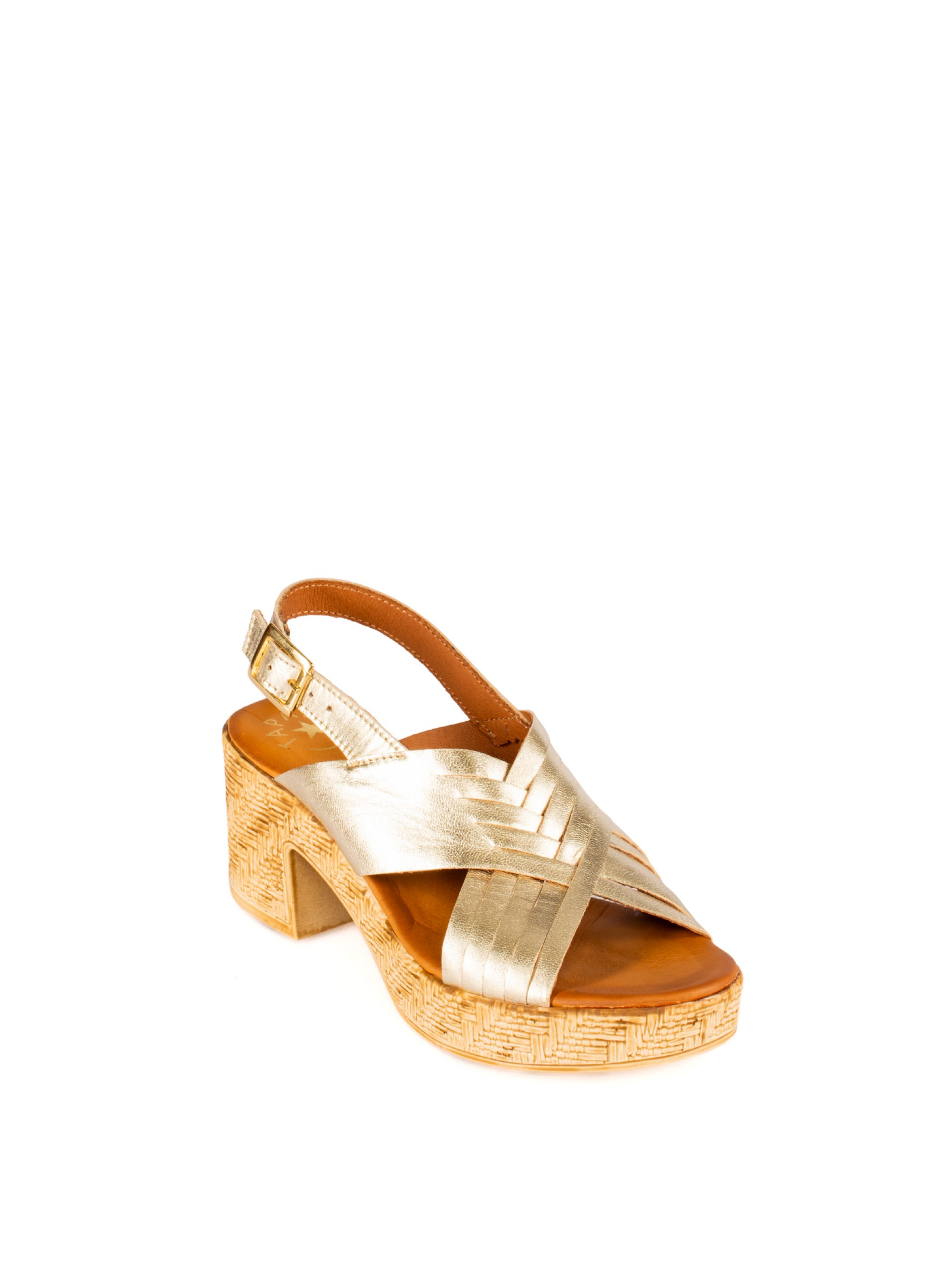 Women’s Leather Sandal with High Heel