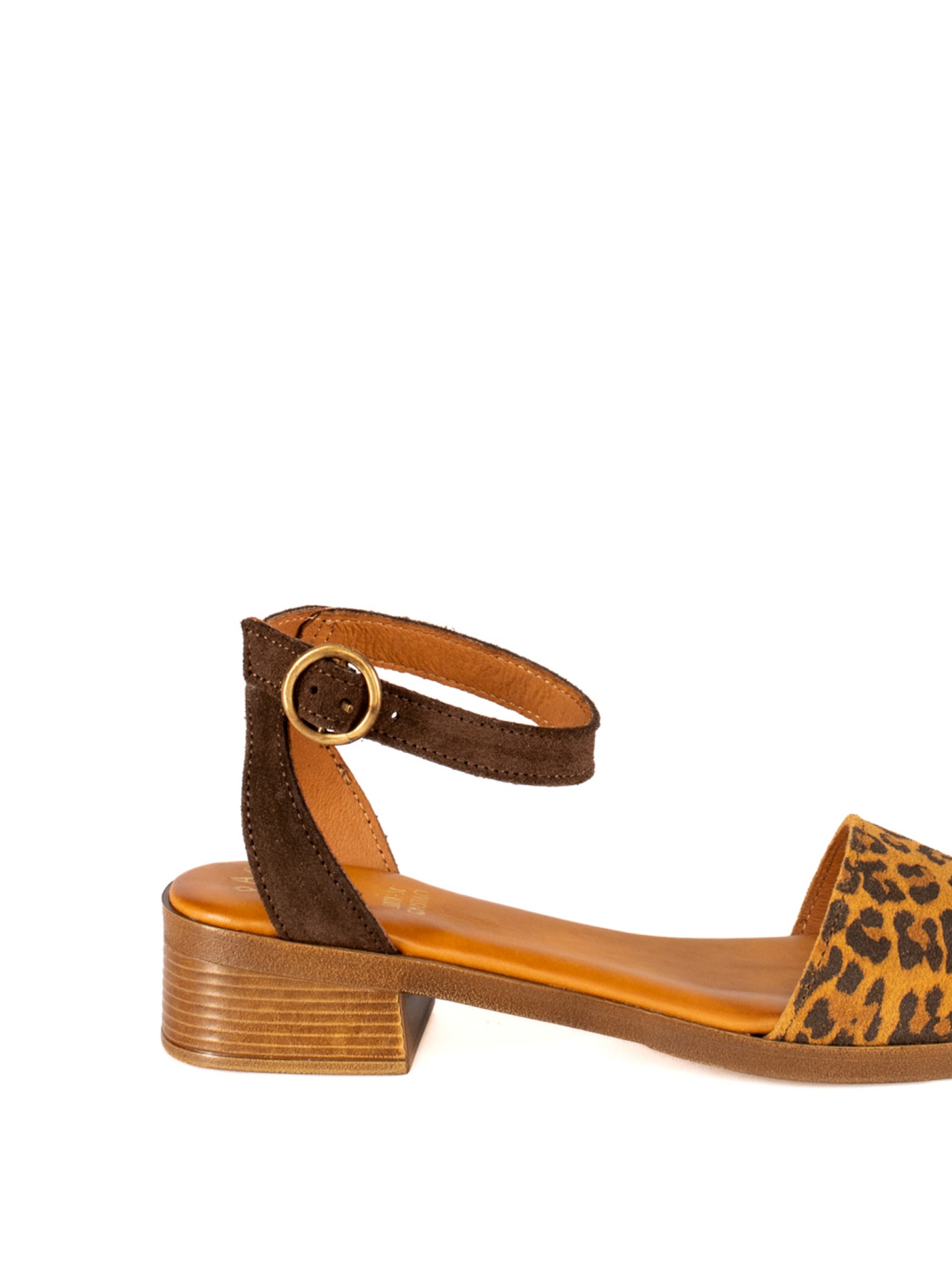 Women’s Animal Print Sandal with Low Heel