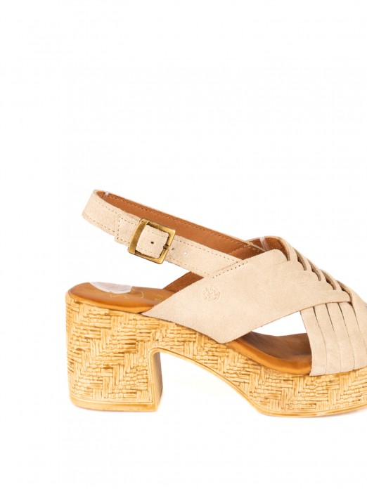 Women’s Suede Sandal with High Heel Women’s Suede Sandal with High Heel