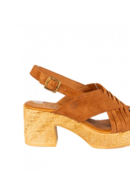 Women’s Suede Sandal with High Heel Women’s Suede Sandal with High Heel