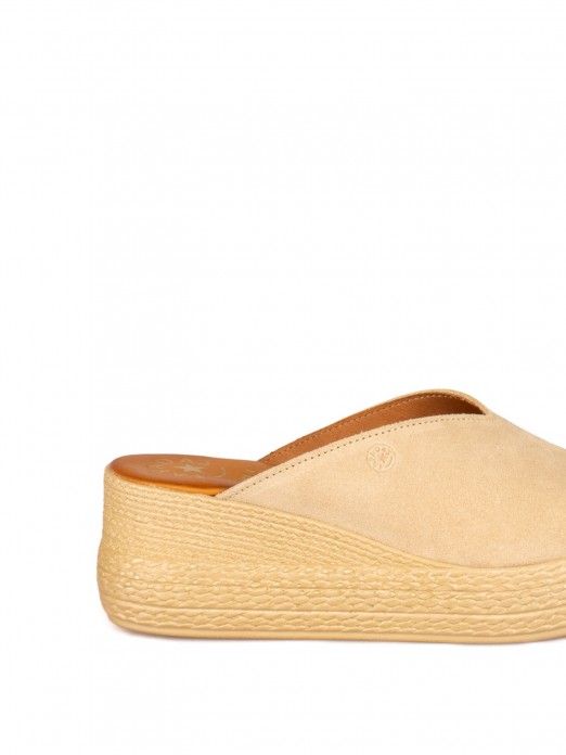 Women’s Suede Wedge Slide Women’s Suede Wedge Slide