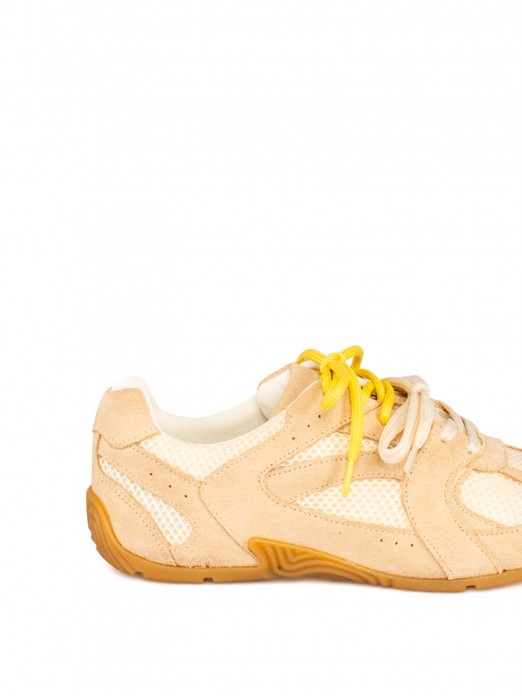 Women’s Suede and Mesh Sneaker Women’s Suede and Mesh Sneaker