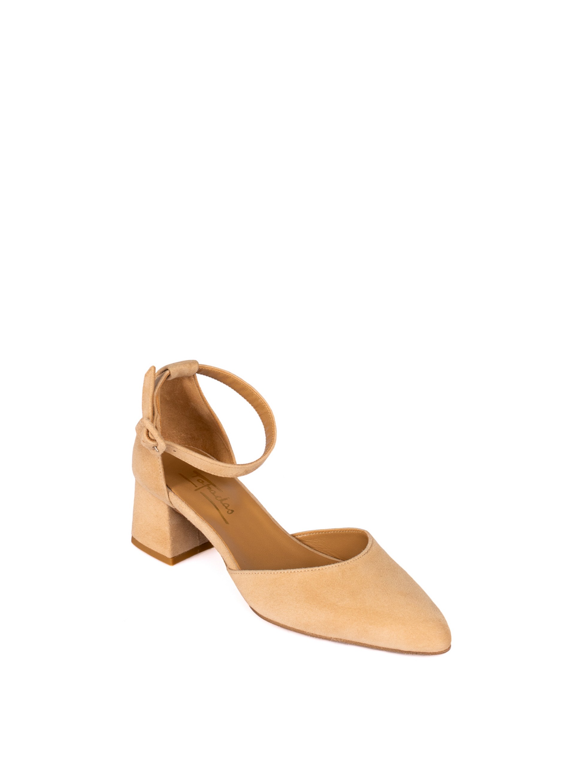 Suede Medium Heel Shoe