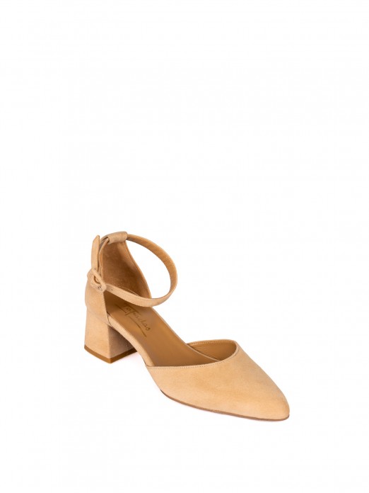 Suede Medium Heel Shoe Suede Medium Heel Shoe