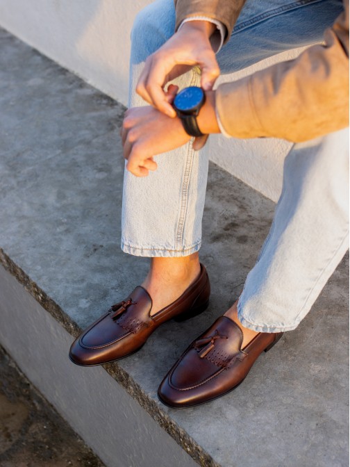 Men’s Leather Loafer with Tassels Men’s Leather Loafer with Tassels