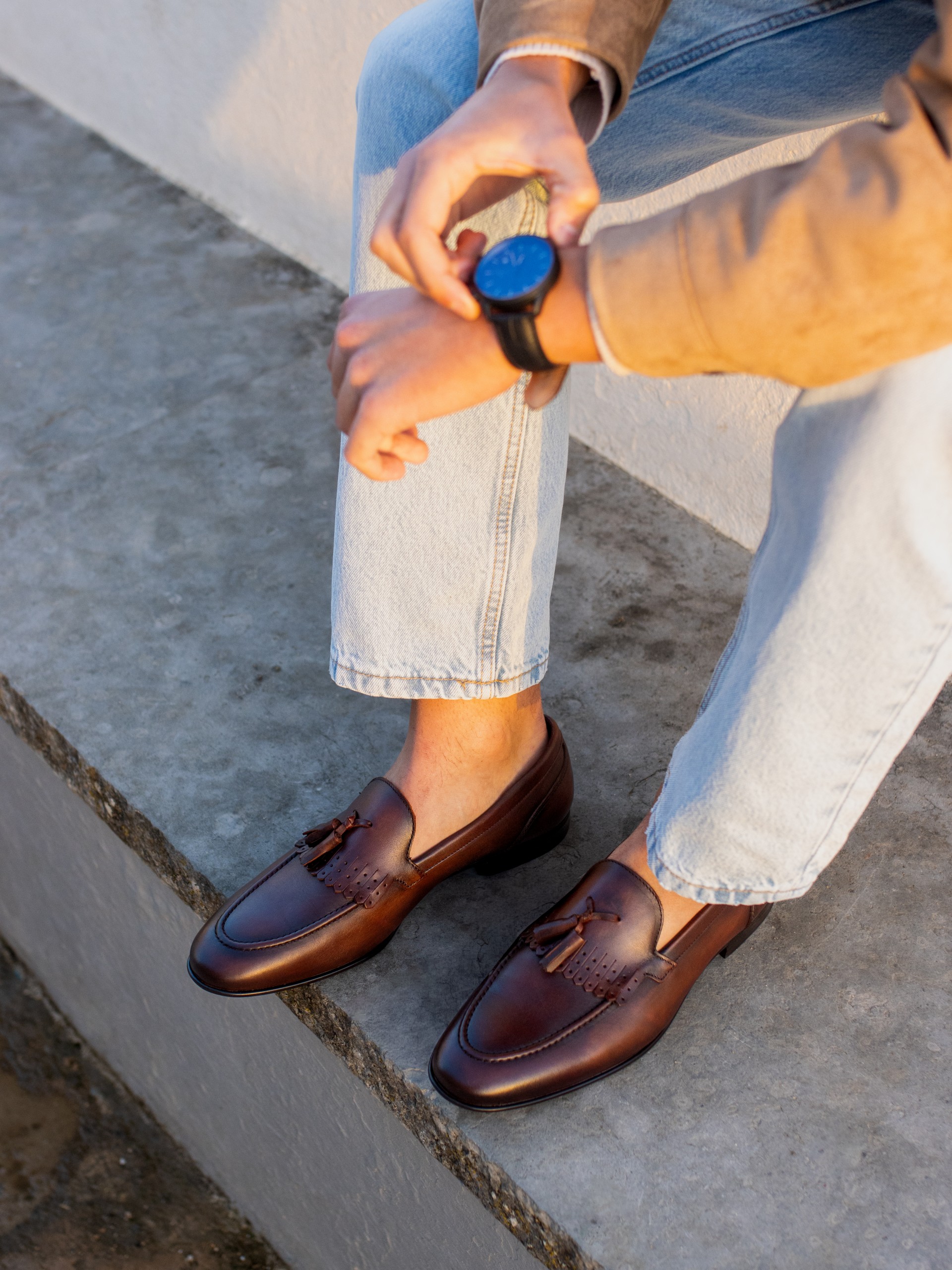 Men’s Leather Loafer with Tassels