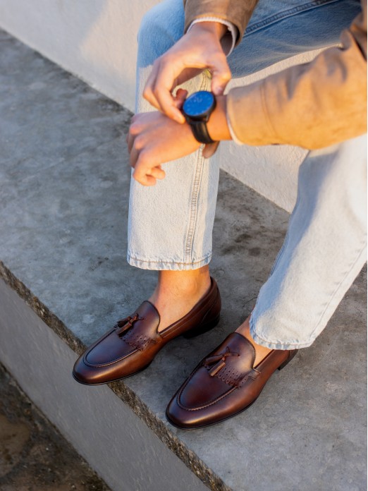 Men’s Leather Loafer with Tassels Men’s Leather Loafer with Tassels