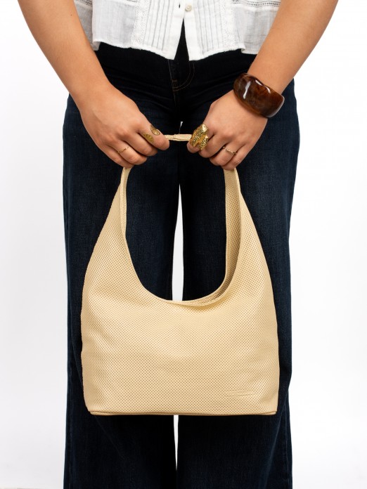 Perforated Leather Shoulder Bag Perforated Leather Shoulder Bag