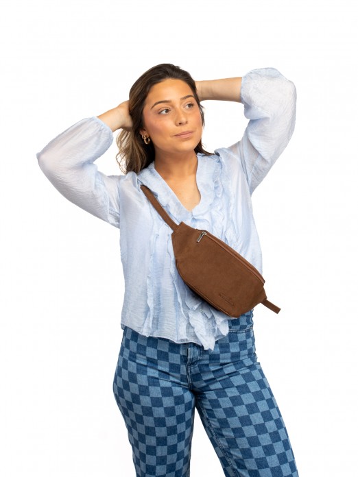 Denim Suede Waist Bag Denim Suede Waist Bag