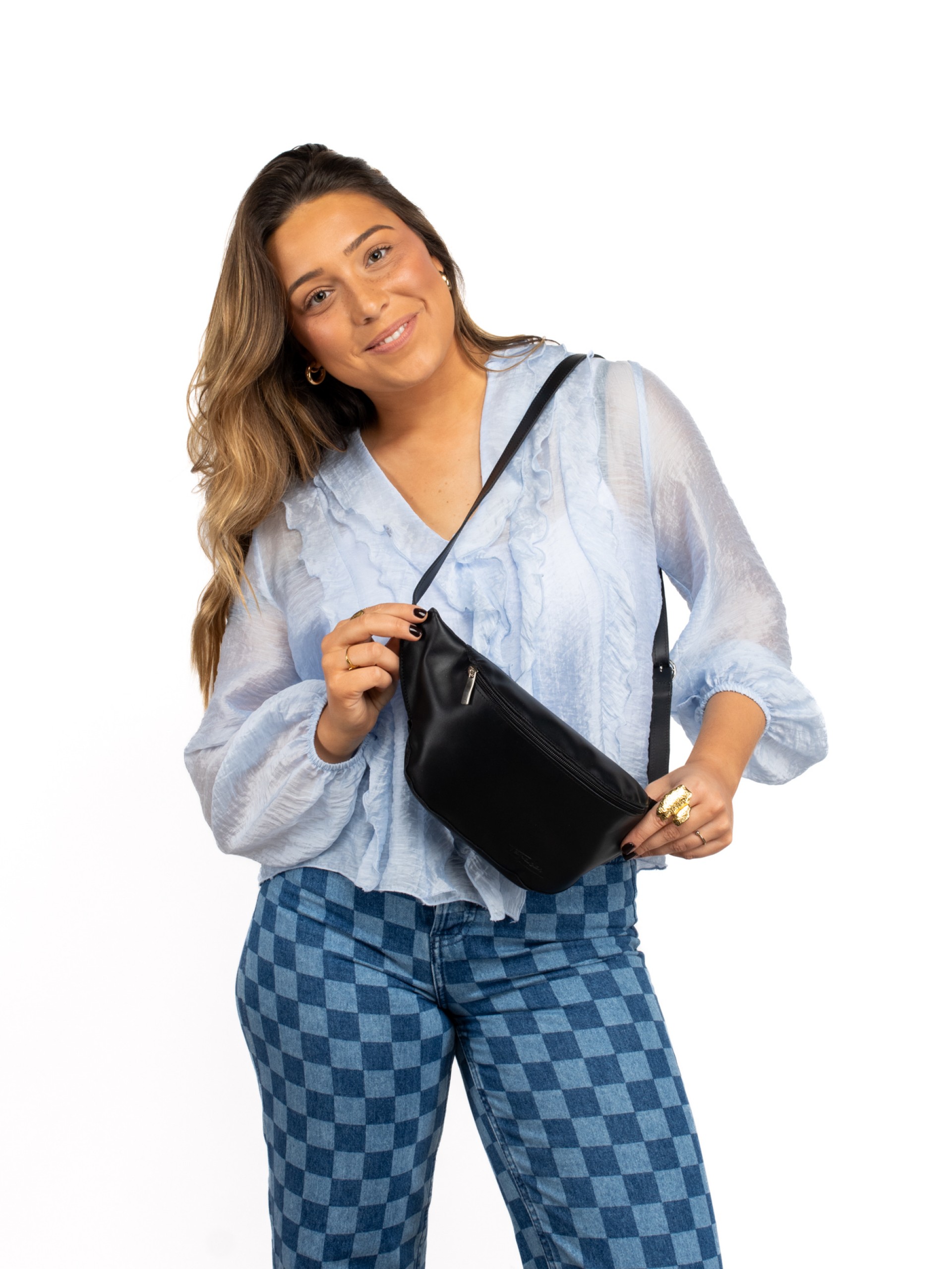 Bolsa de Cintura em Pele