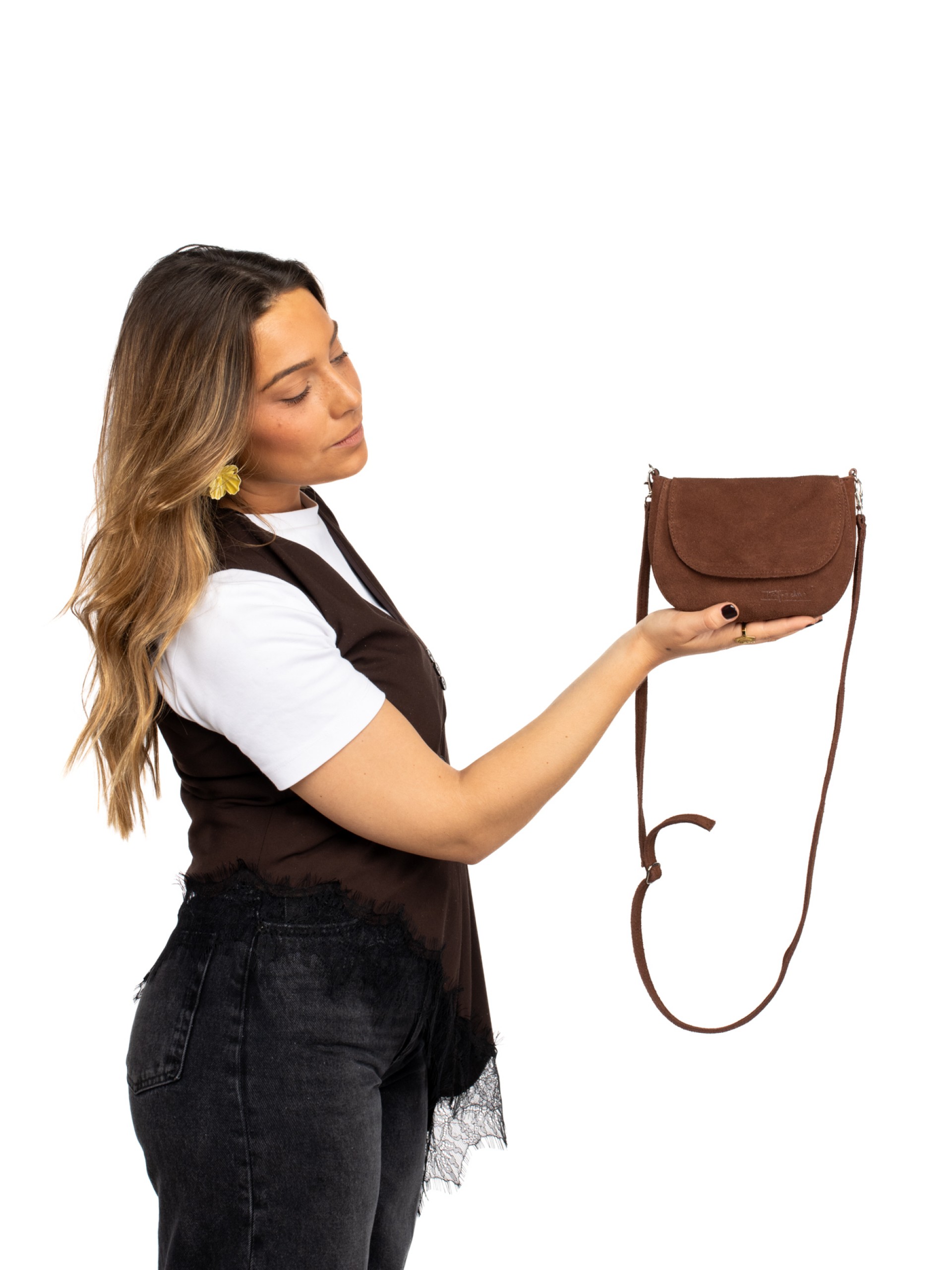 Suede Shoulder Bag