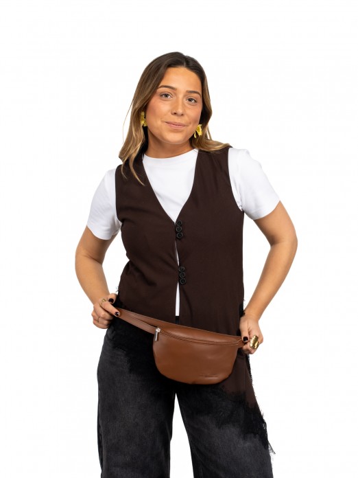 Laminated Leather Waist Bag Laminated Leather Waist Bag
