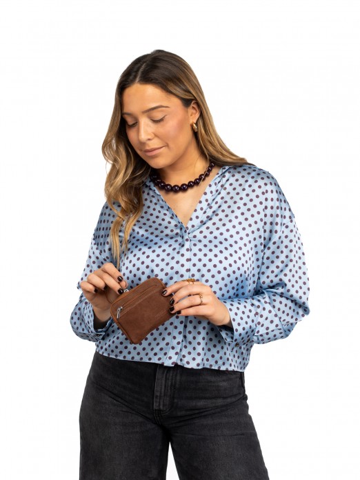 Suede wallet
