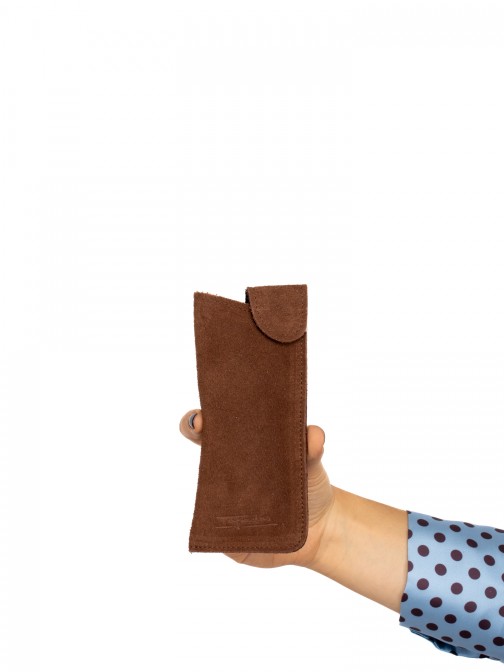 Suede eyeglass case