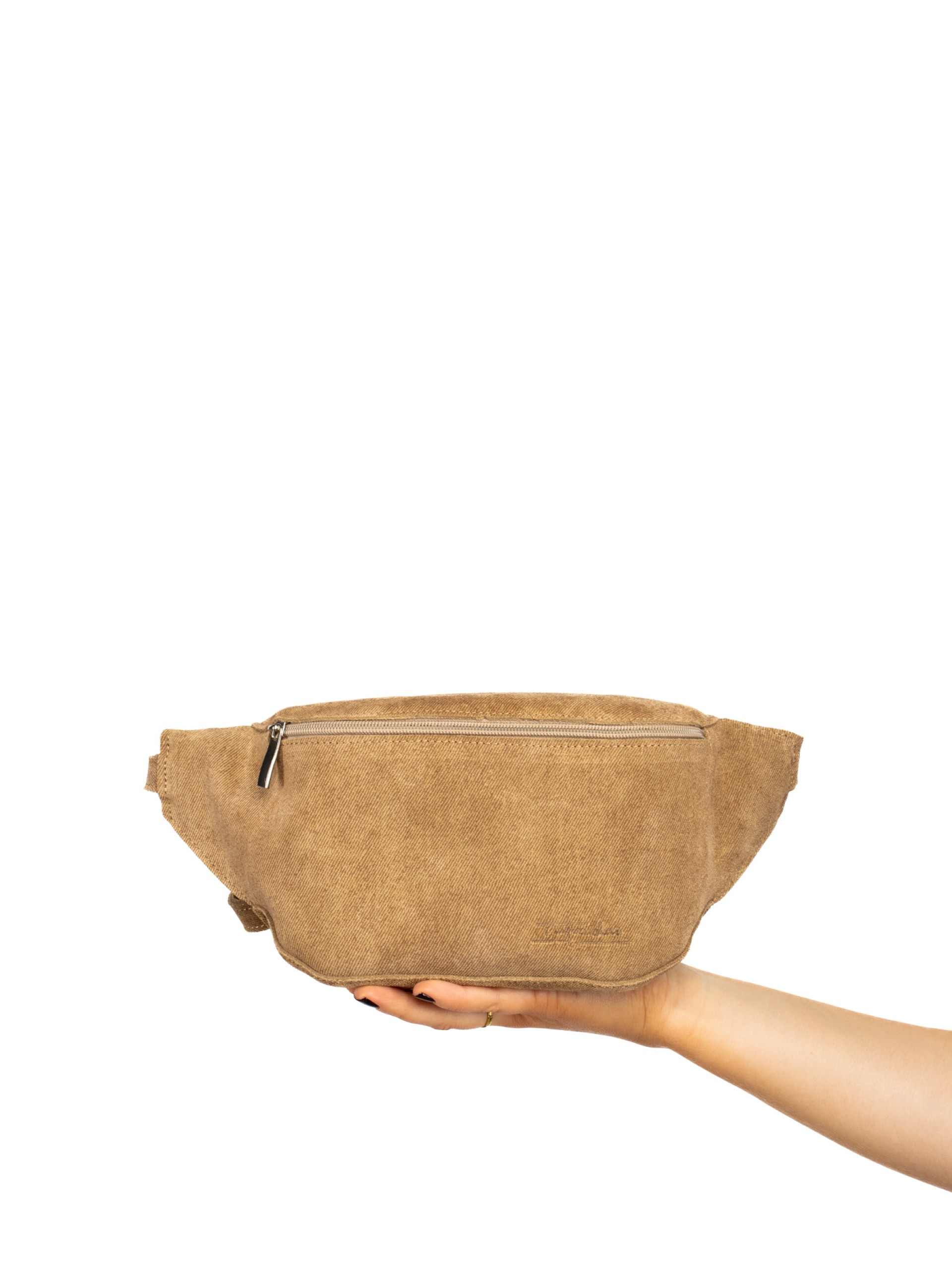Bolsa de Cintura em Camurça Jeans