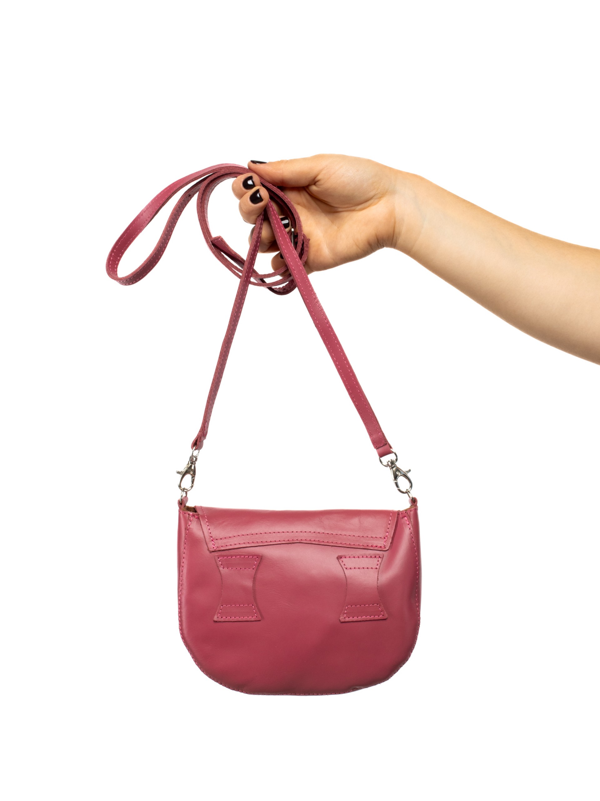 Perforated Leather Crossbody Bag