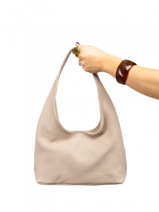 Perforated Leather Shoulder Bag Perforated Leather Shoulder Bag