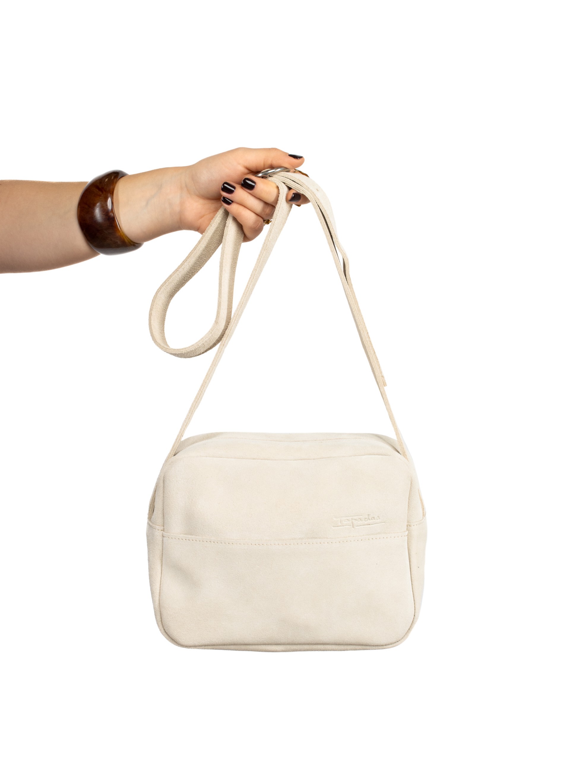 Suede crossbody bag