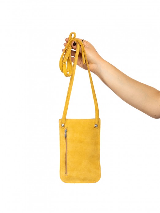 Bolsa Telemóvel em Camurça Bolsa Telemóvel em Camurça