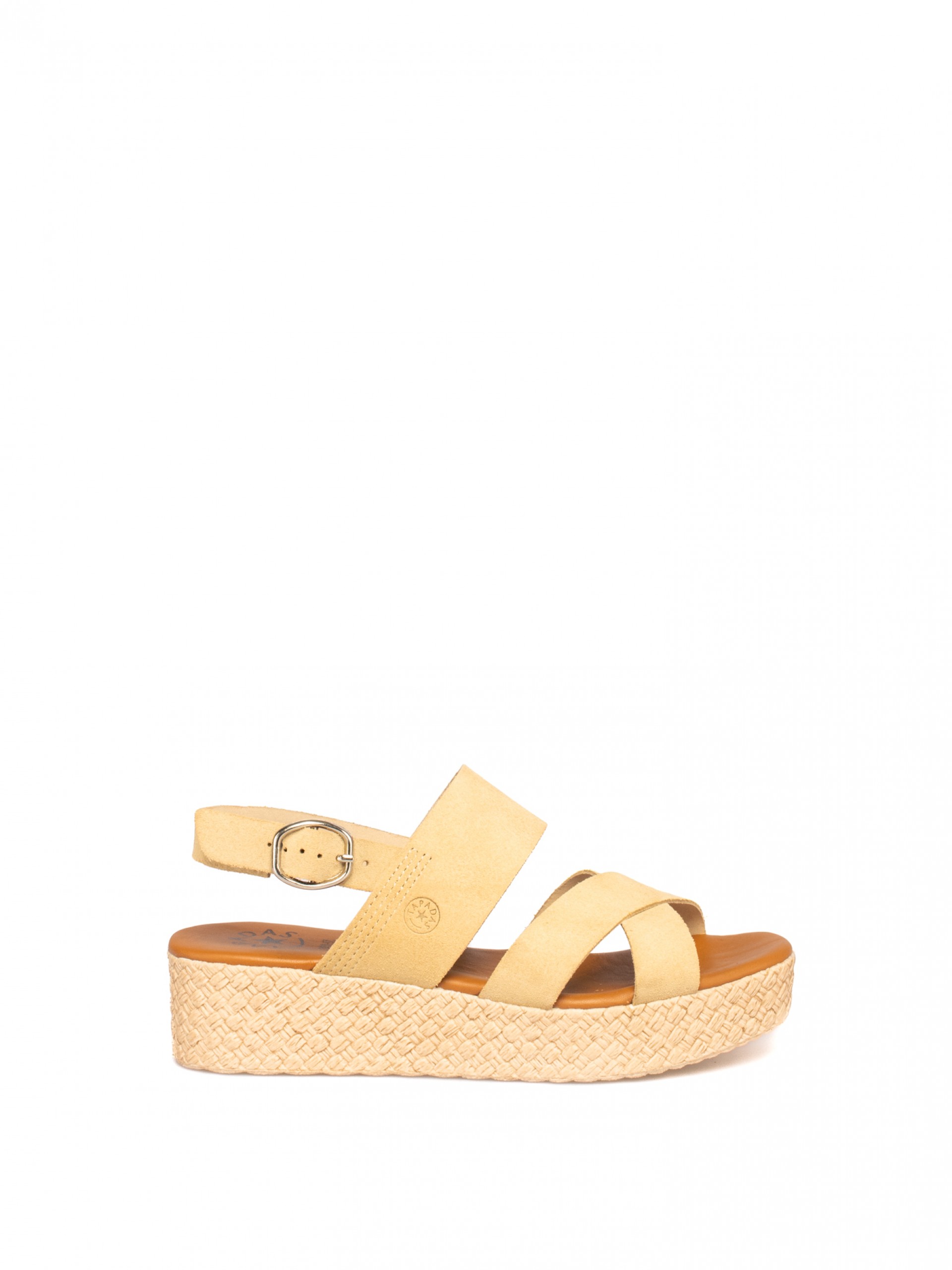 Suede wedge sandal