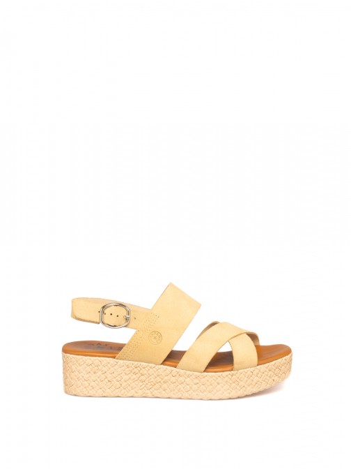 Suede wedge sandal Suede wedge sandal