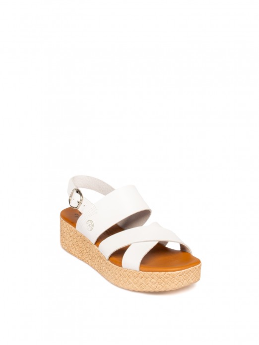 Women's Leather Wedge Sandal Women's Leather Wedge Sandal