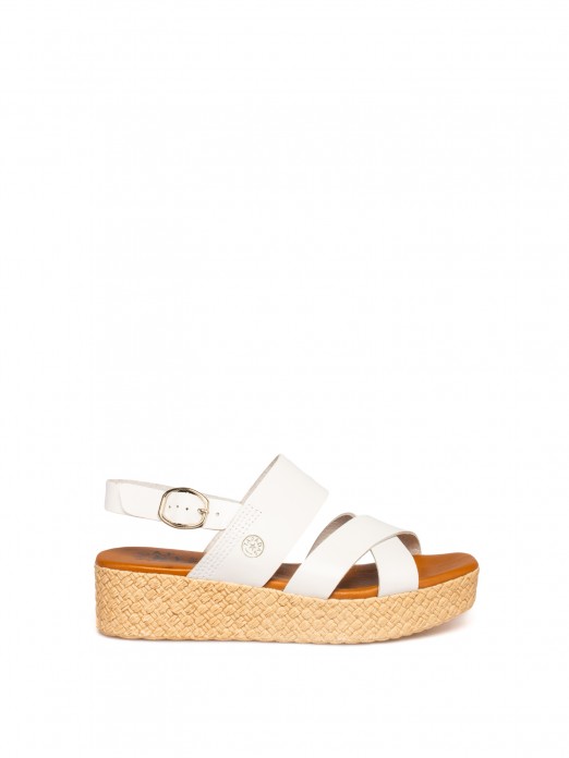 Women's Leather Wedge Sandal Women's Leather Wedge Sandal