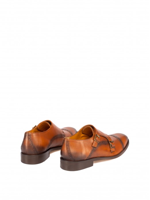 Sapato de Homem Double Monk com Fivela Dupla Sapato de Homem Double Monk com Fivela Dupla