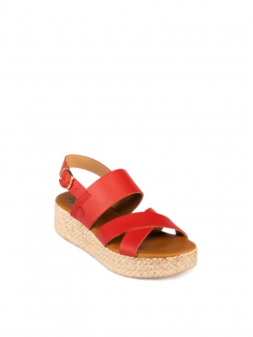 Women's Leather Wedge Sandal Women's Leather Wedge Sandal