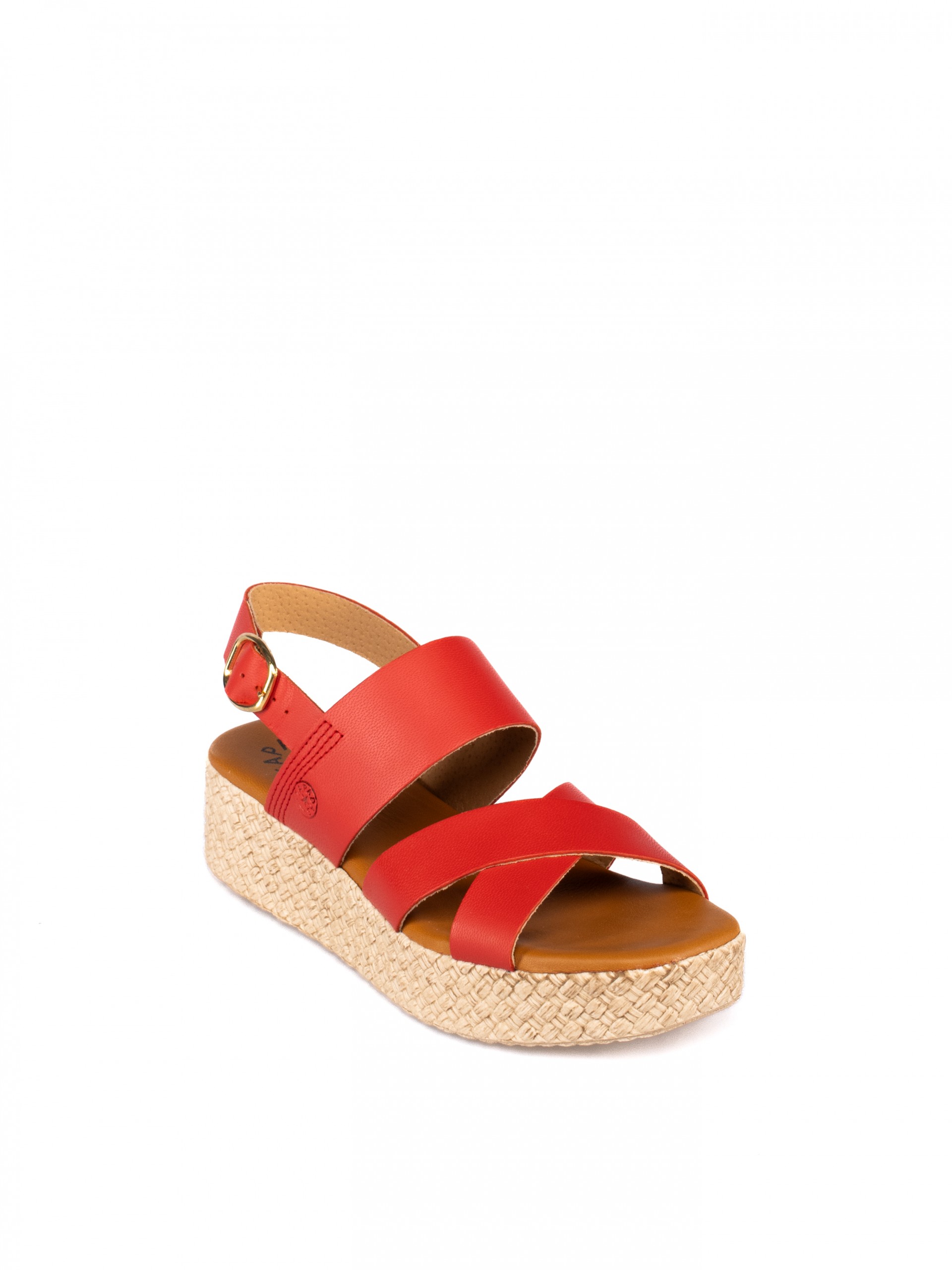 Women's Leather Wedge Sandal