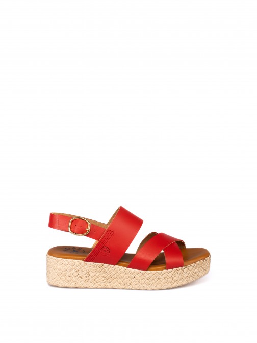 Women's Leather Wedge Sandal Women's Leather Wedge Sandal