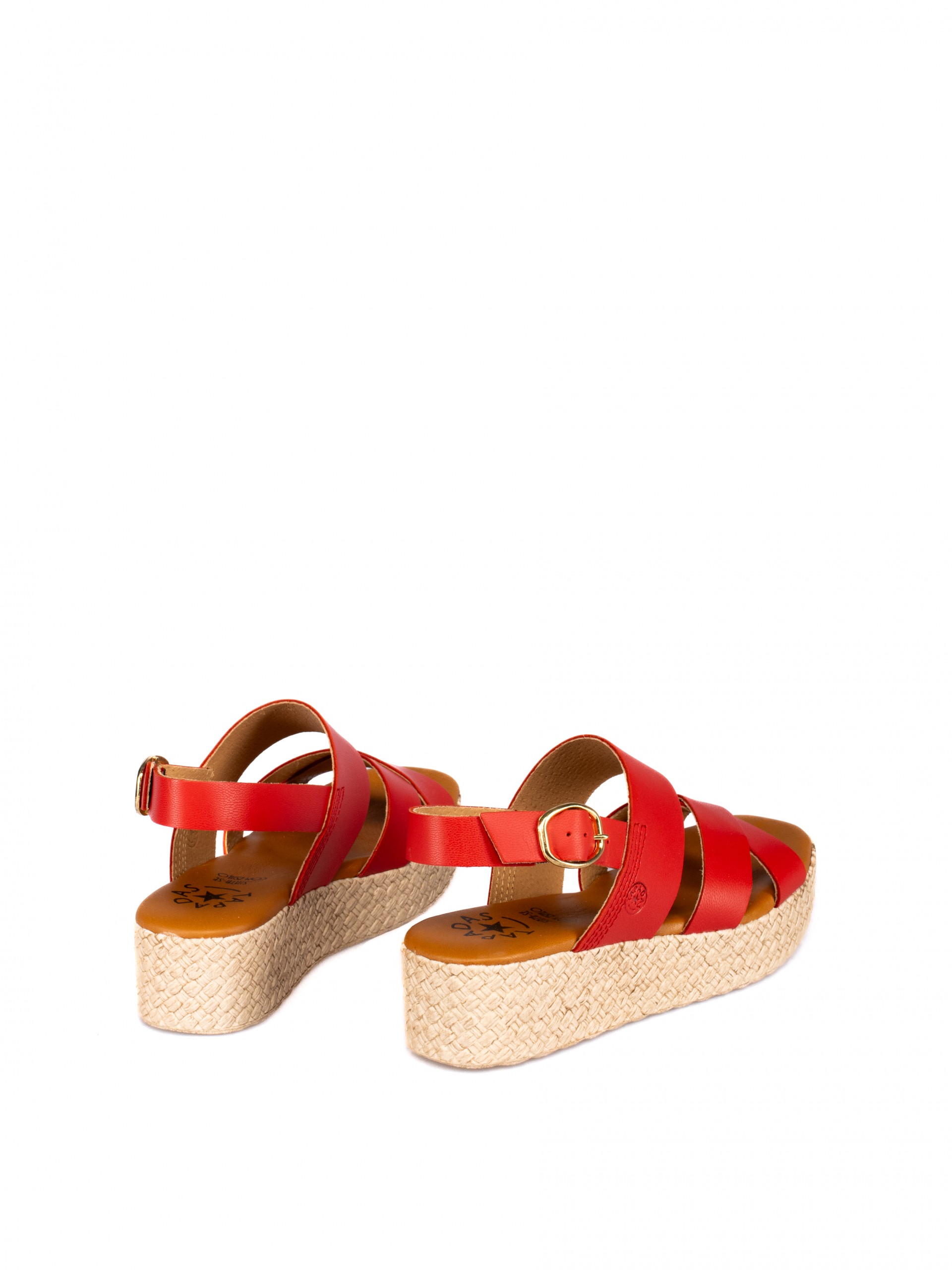 Women's Leather Wedge Sandal