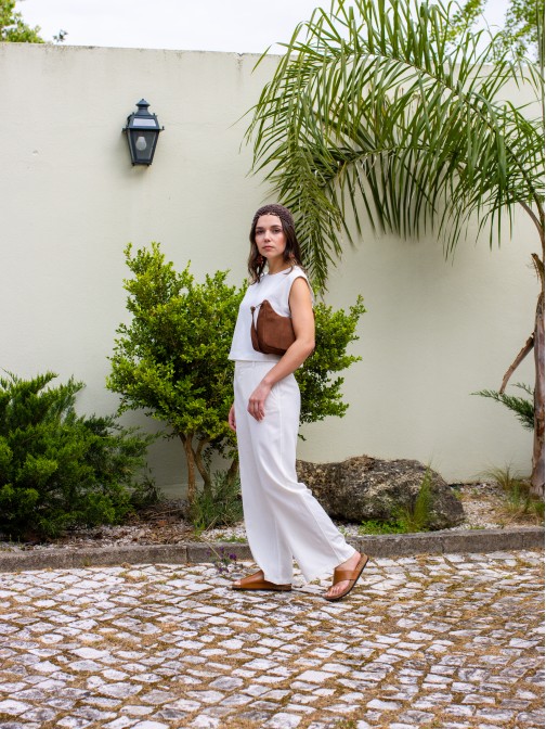 Women�s Bio Toe-Post Leather Sandal