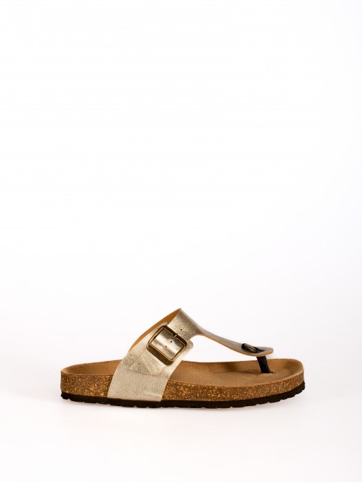 Slipper with laminated leather insole Slipper with laminated leather insole