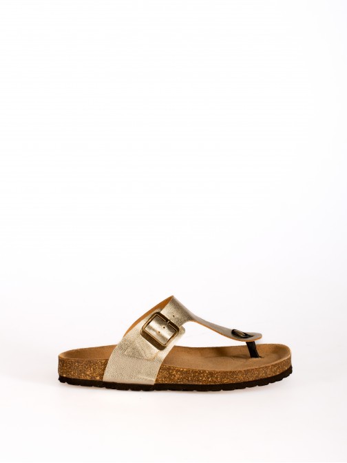 Slipper with laminated leather insole Slipper with laminated leather insole